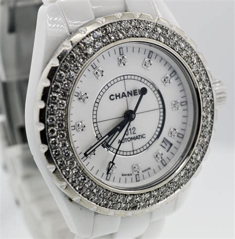 chanel diamond flower watch|j12 chanel watch price.